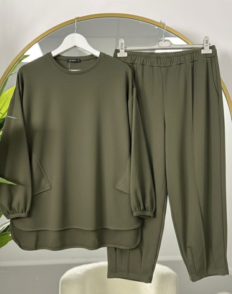 Salaş Pantolon Takım Yeşil 2XL
