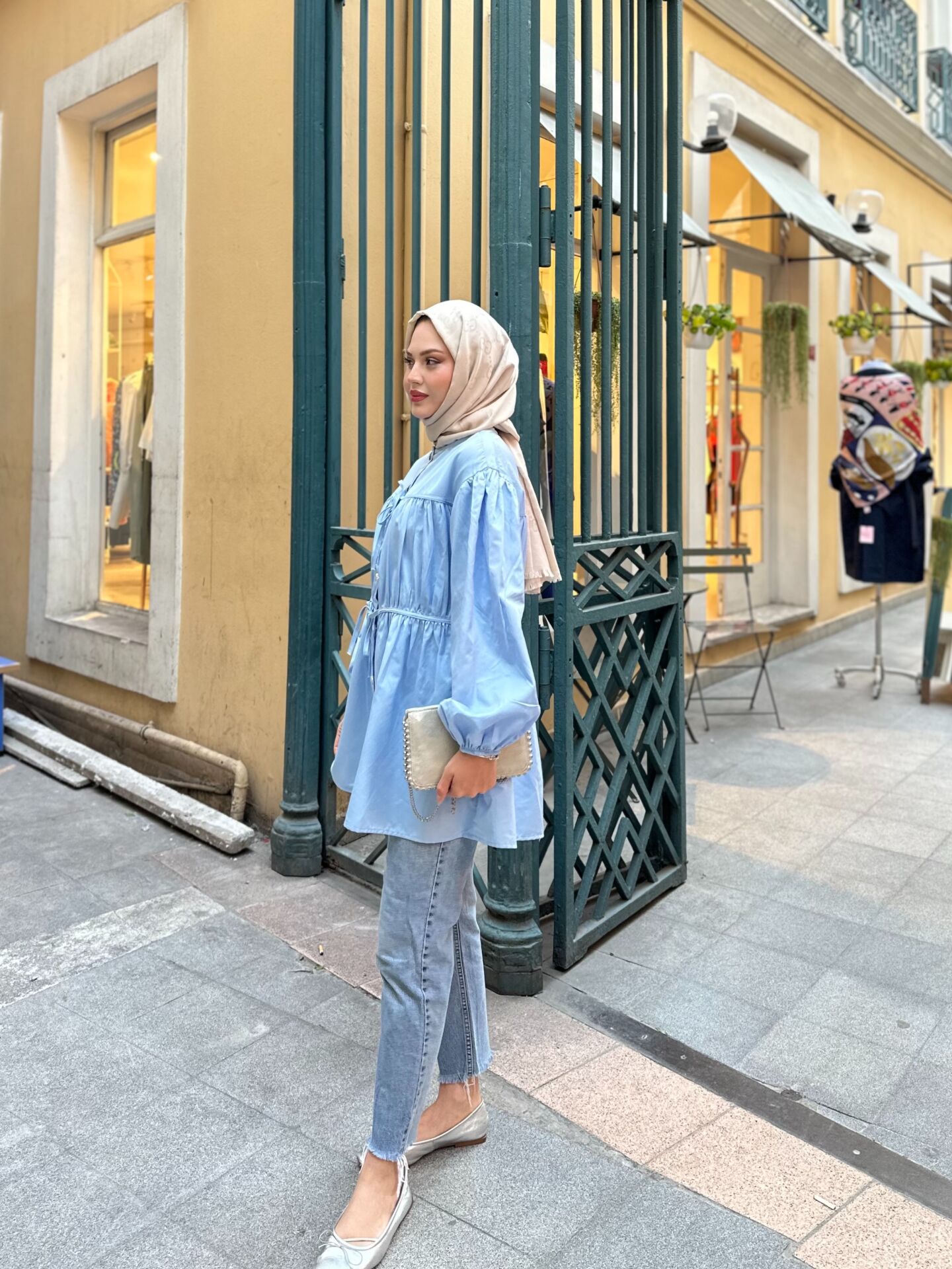 BALON KOL TESETTÜR GÖMLEK MAVİ STANDART