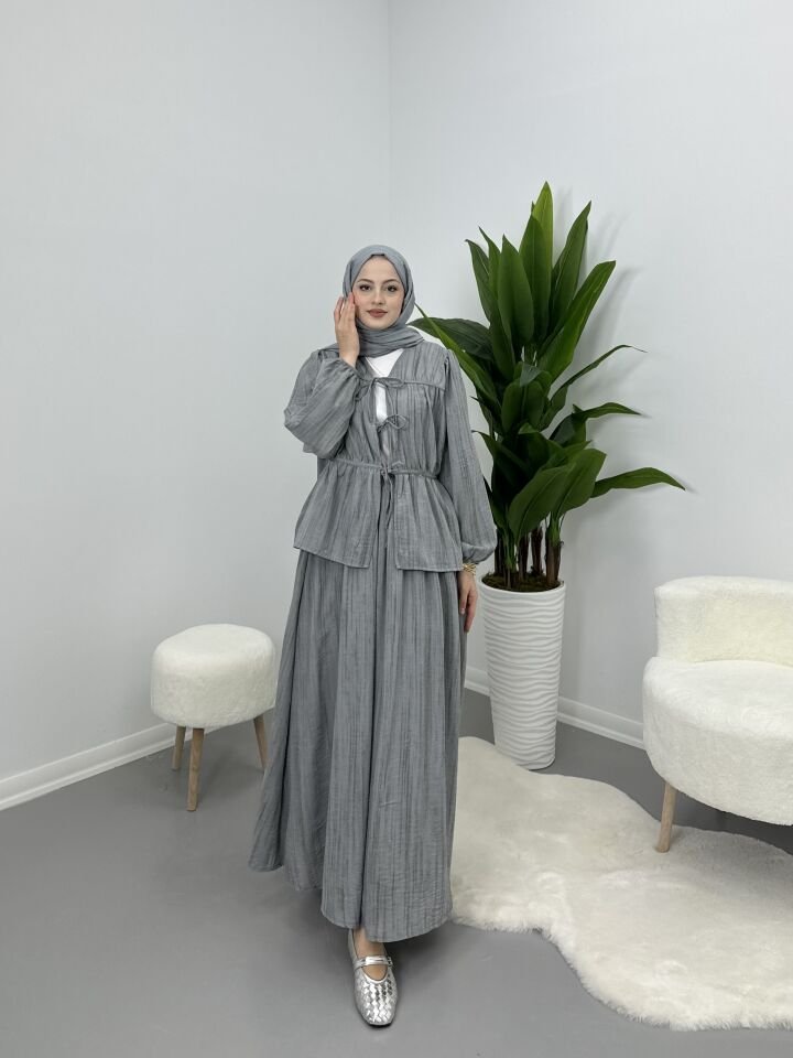 Keten Bağlamalı Takım Gri S