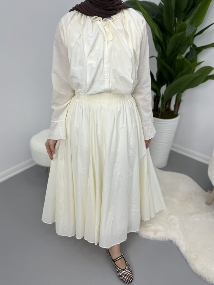 Kolları Volanlı Takım Butter Yellow L