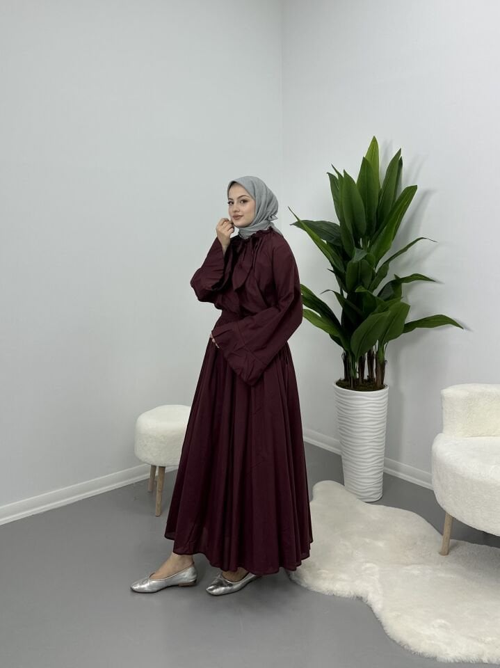 Kolları Volanlı Takım Bordo S