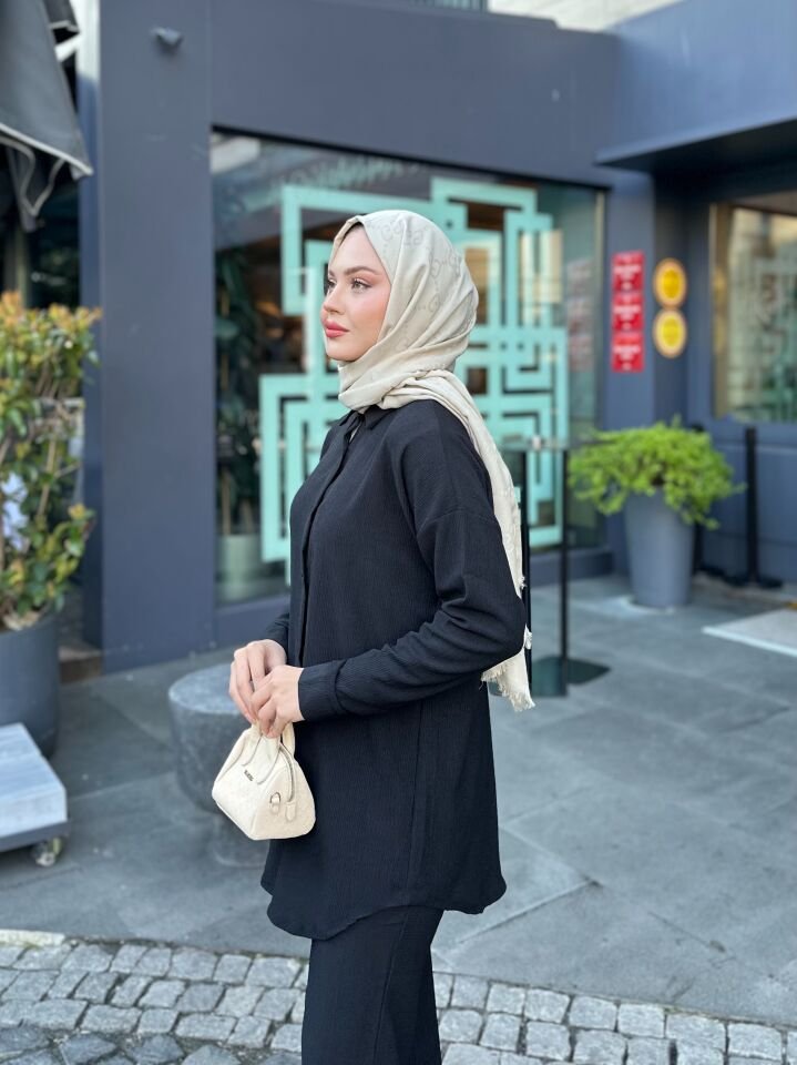 Pantolonlu Bürümcük Takımlar Siyah 2XL