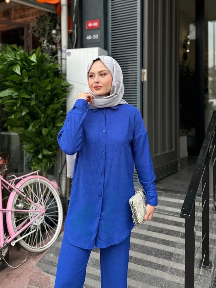 Pantolonlu Bürümcük Takımlar Lacivert S