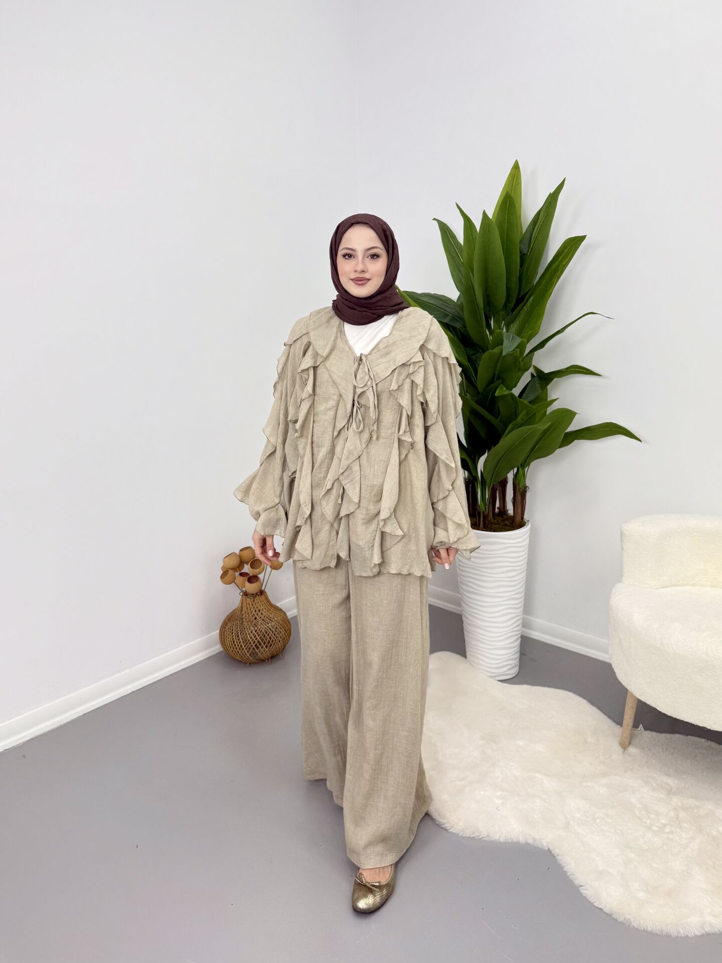 Fırfır Detaylı Takım S