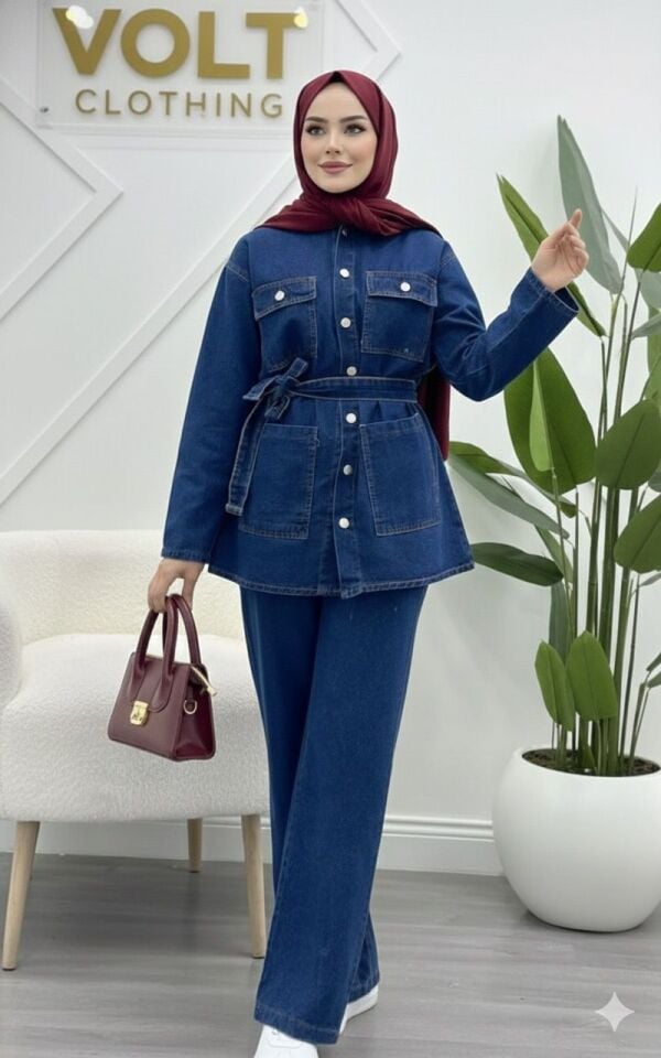 KUŞAKLI KOT TAKIM 2XL