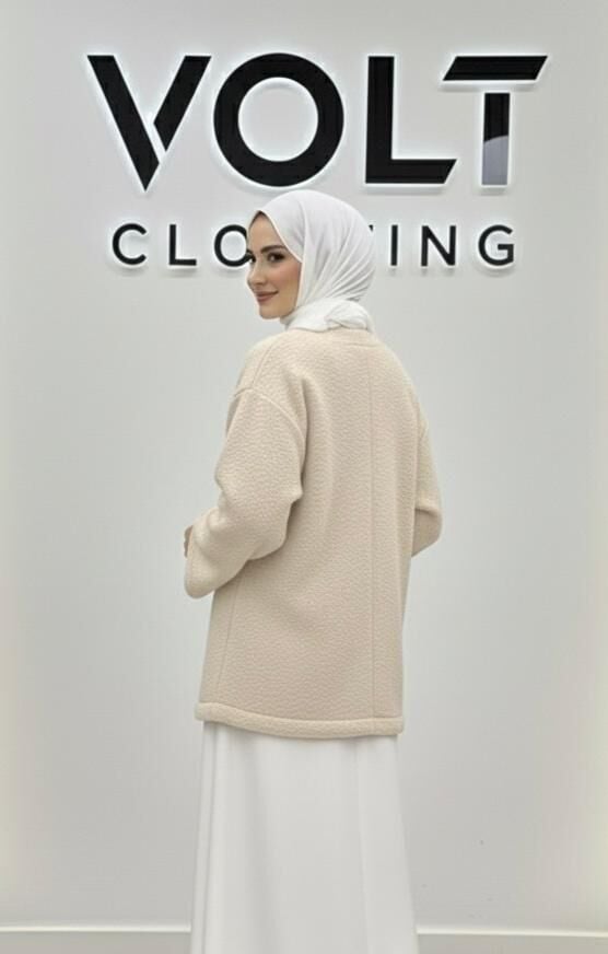 Fiyonk Detaylı Hırka Bej S